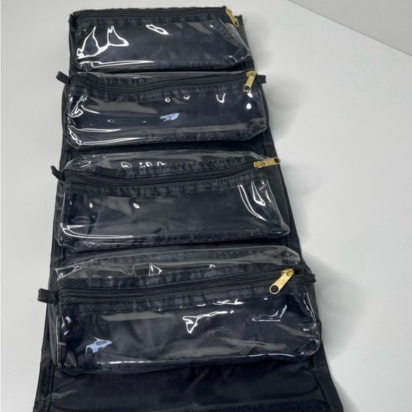 JOY MANGANO XL DOUBLE HANDLE TOP JEWELRY MAKEUP SCARVES CARRY ORGANIZER UNISEX - Picture 7 of 8